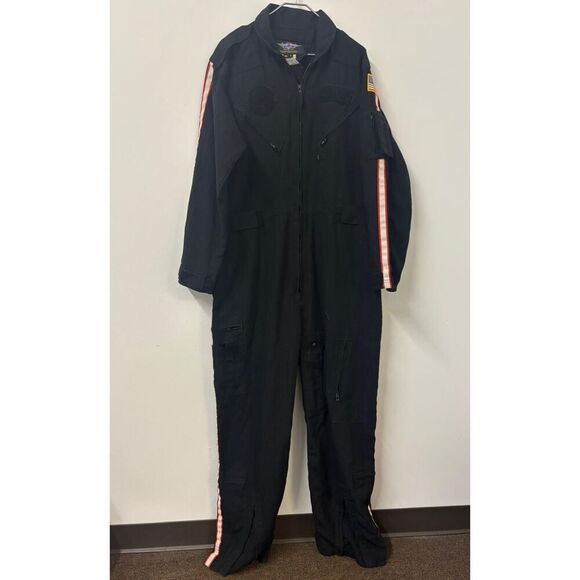 Gibson & Barnes Flight Suit Coveralls Nomex III 48 Tall Navy Air Force Flame Res - Picture 1 of 12
